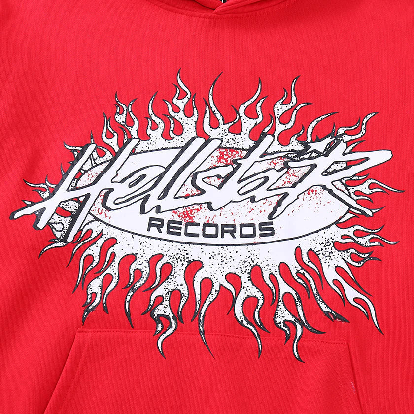 Hellstar "Records" Red Hoodie