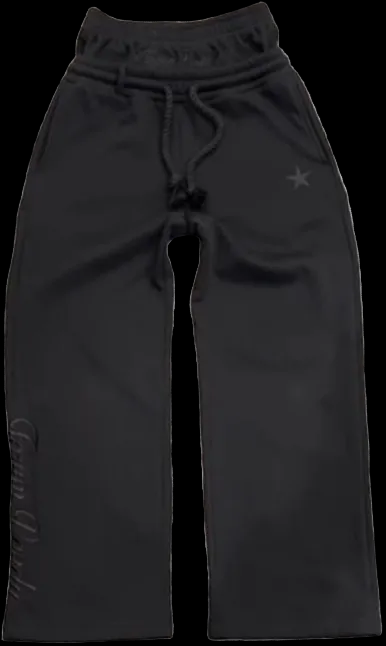 Y2K Wide Leg Sweatpants Double Waisted