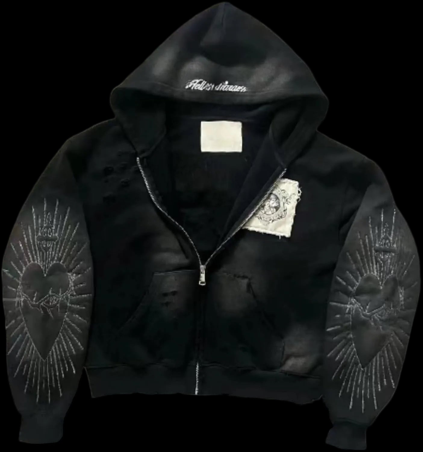 Y2K Grunge Zip up Hoodie Women Men Oversized Emo Goth 2000S Graphic Hoodie Streetwear Jacket Fall Baggy Sweatshirts