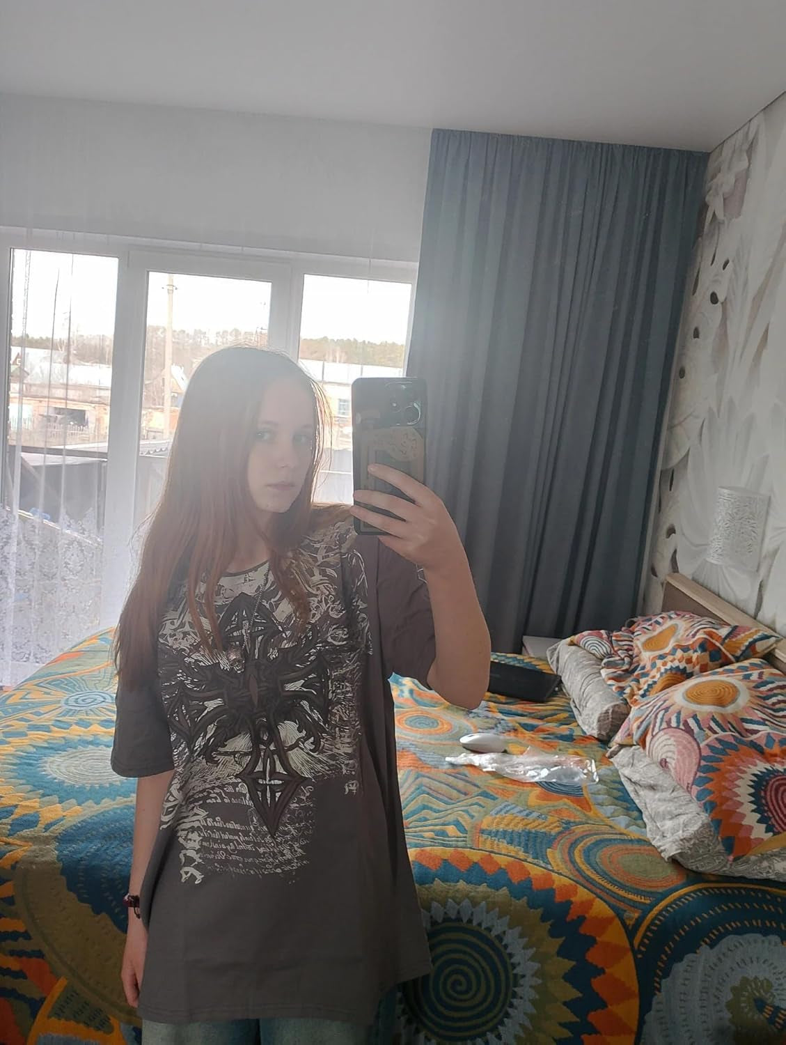 Men'S Y2K Vintage T-Shirt Gothic Cross Graphic Print T-Shirt round Neck Short Sleeve Tops