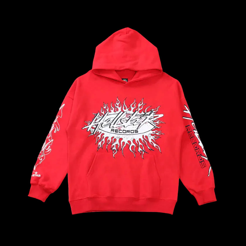 Hellstar "Records" Red Hoodie