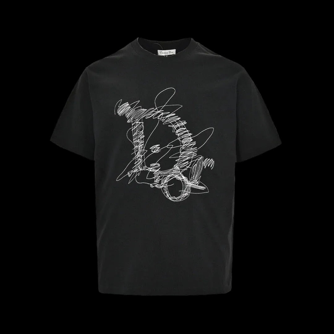Dior Scribble Design T-Shirt