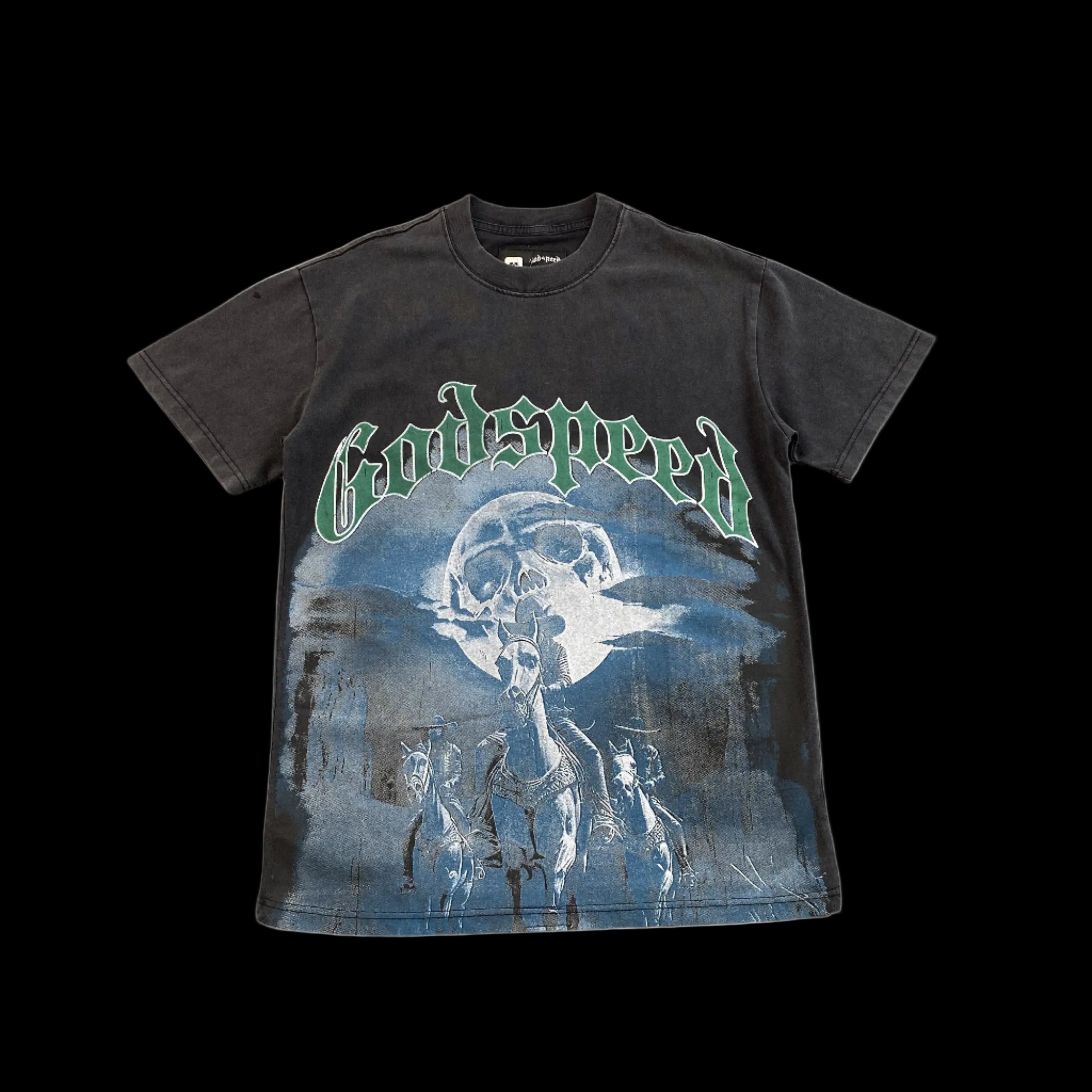 GODSPEED AMIGOS T-SHIRT WASHED BLACK