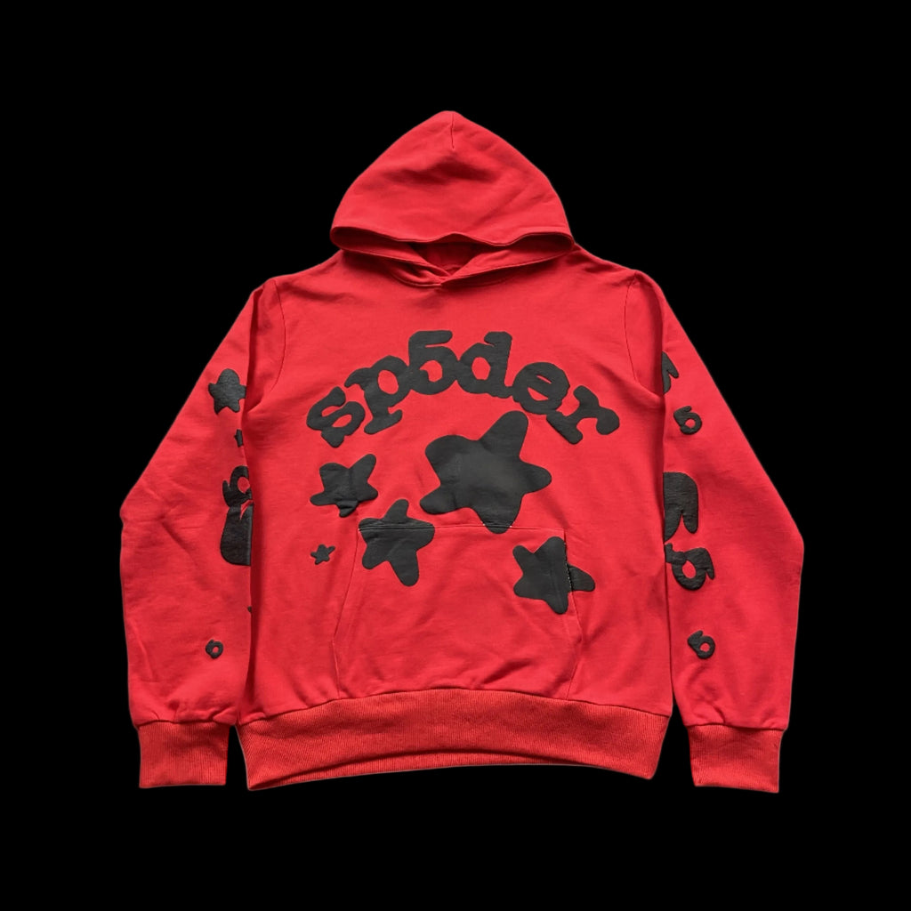 SP5DER BELUGA HOODIE RED