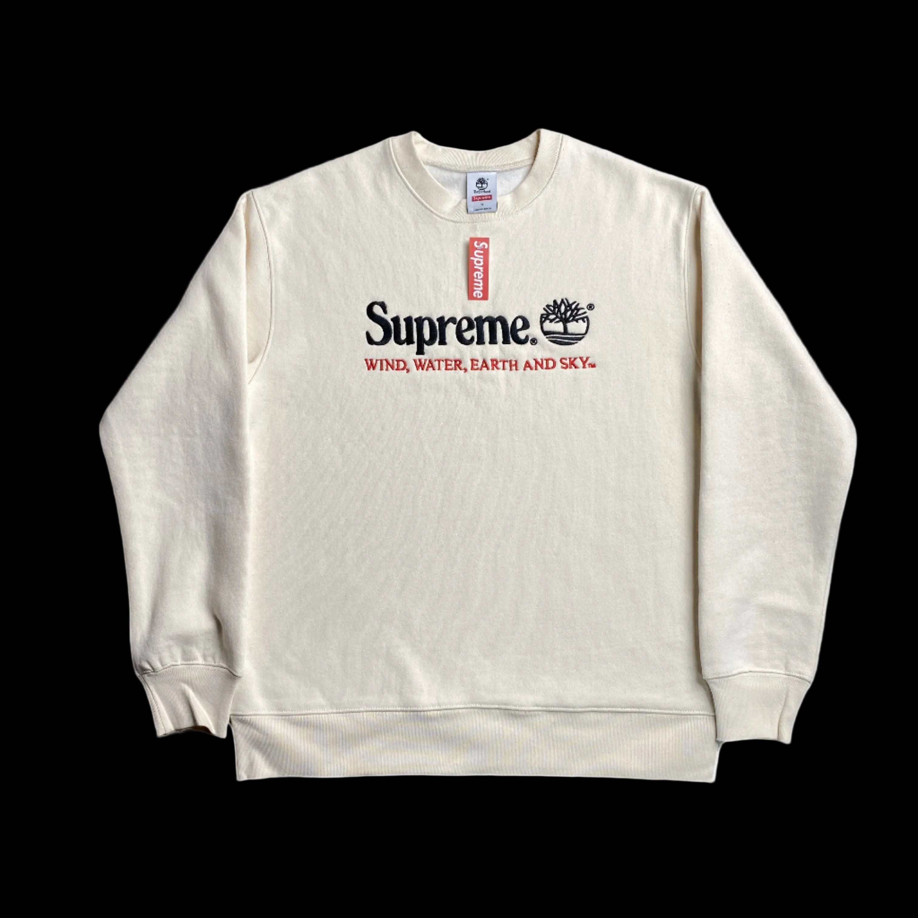 SUPREME X TIMBERLAND SWEATSHIRT NATURAL