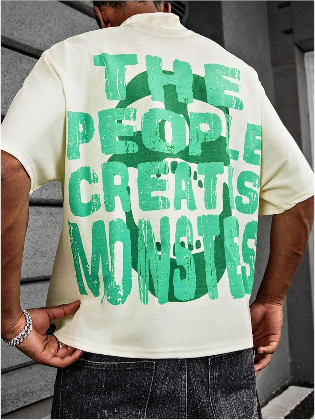 Men'S Graphic Tee Shirt Y2K Novelty Printed Short Sleeve Crew Neck Tops Streetwear