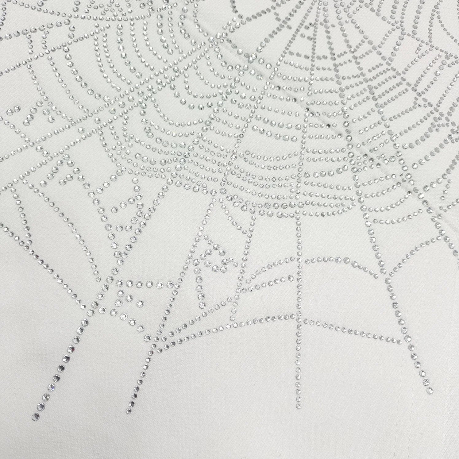 SP5DER OG RHINESTONE LOGO HOODIE WHITE