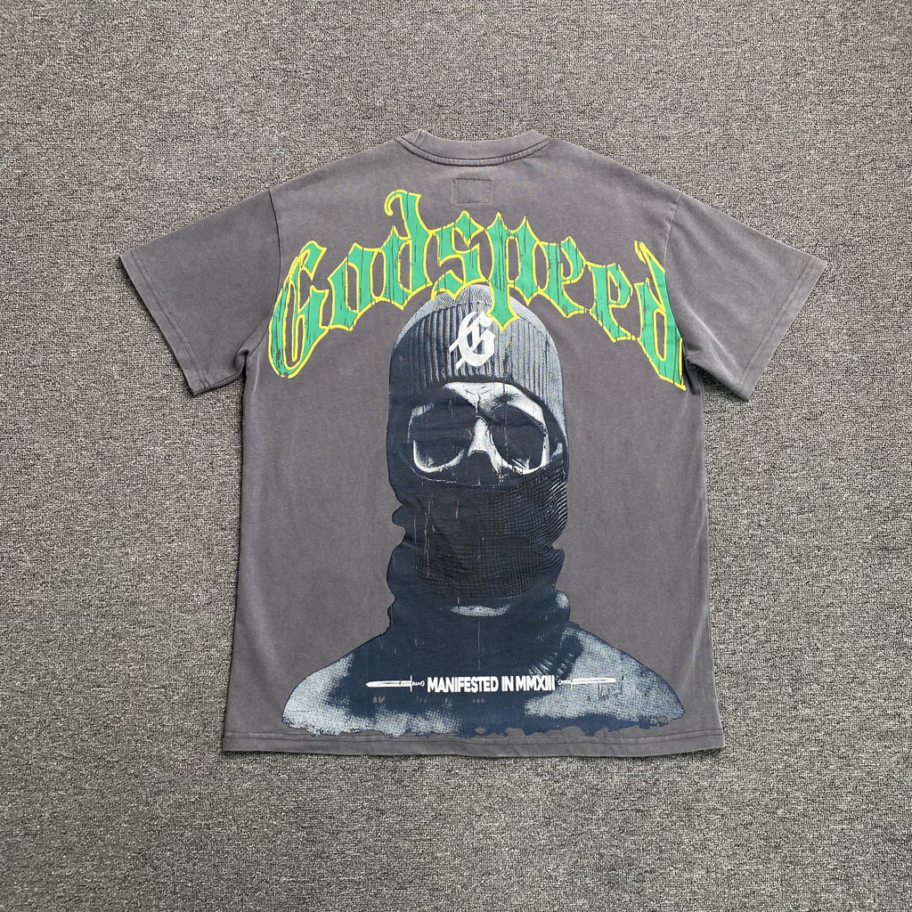 GODSPEED BALACLAVA SZN T-SHIRT WASHED GREY