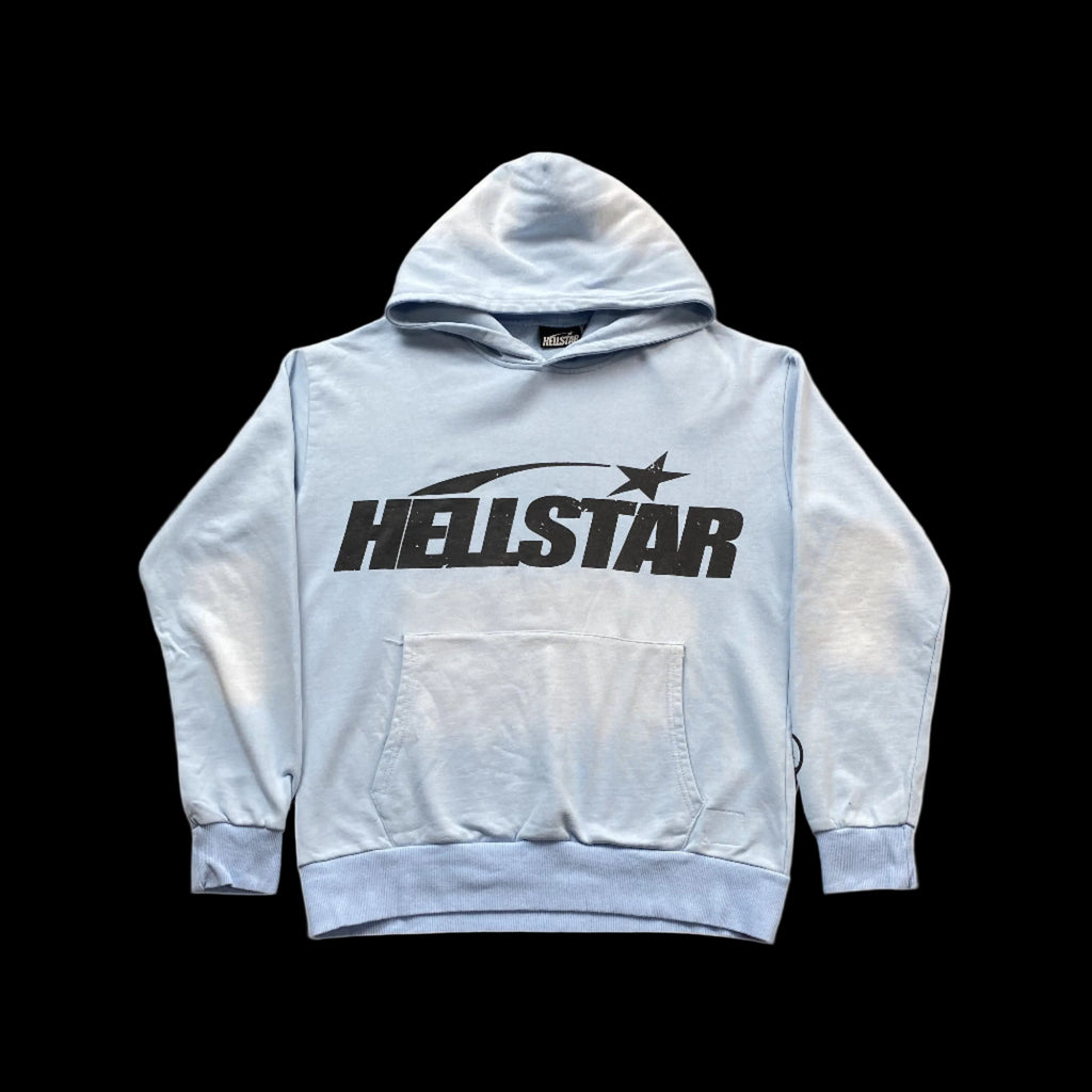 Hellstar "Records" Sky Blue Hoodie