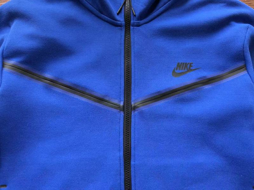 NIKE TECH FLEECE HOODIE X BLUE