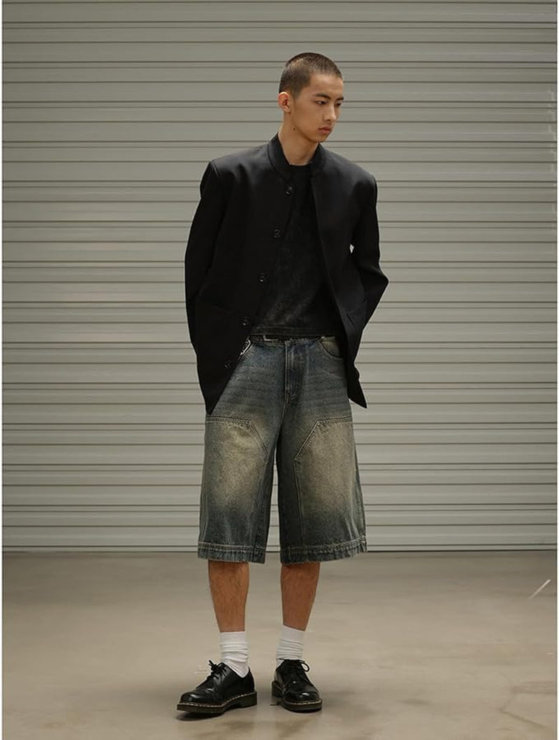 Streetwear Baggy Summer Jorts Y2K Shorts Vintage Acid Wash Jean Shorts Fashion Jorts