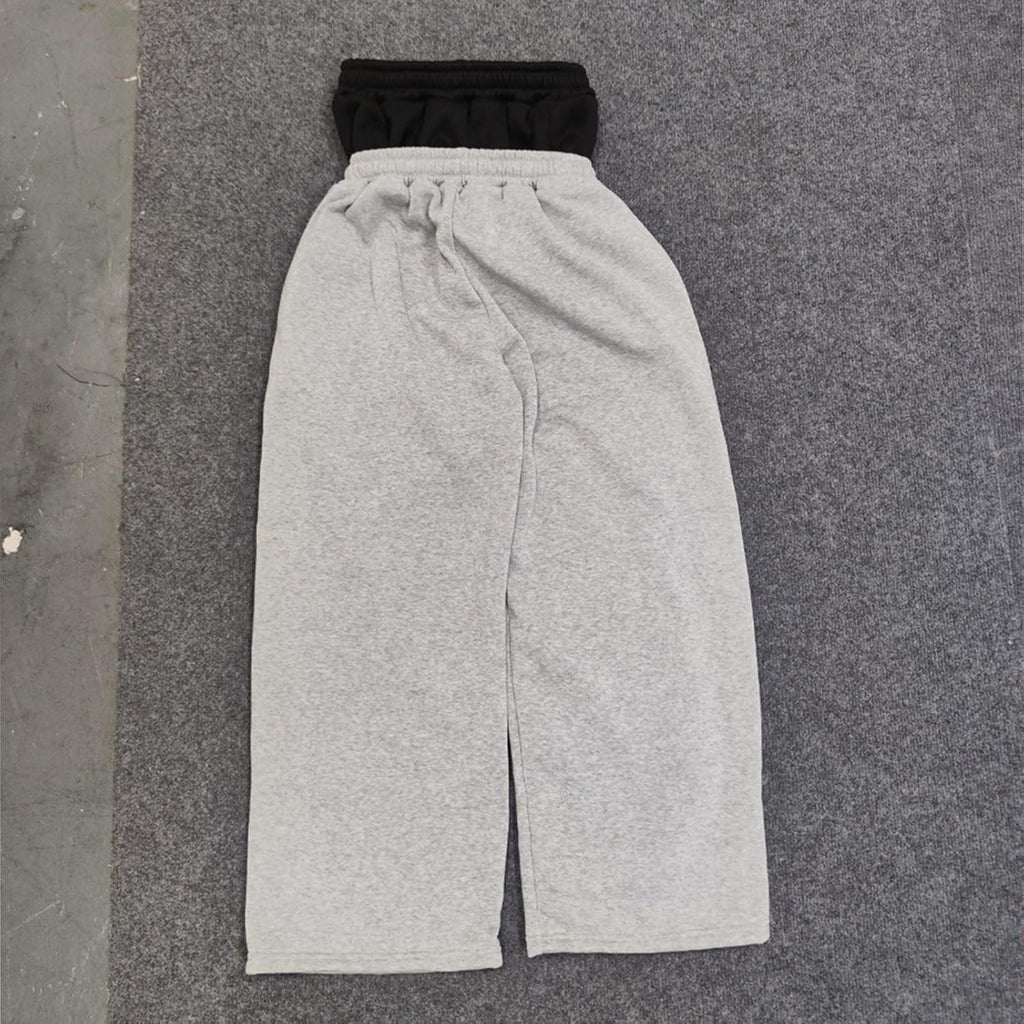 Double Waisted Sweatpants Graphic AK47 Y2K Baggy Sweatpants Men with Elastic Waisted Casual Wide Leg Pants Streetwear