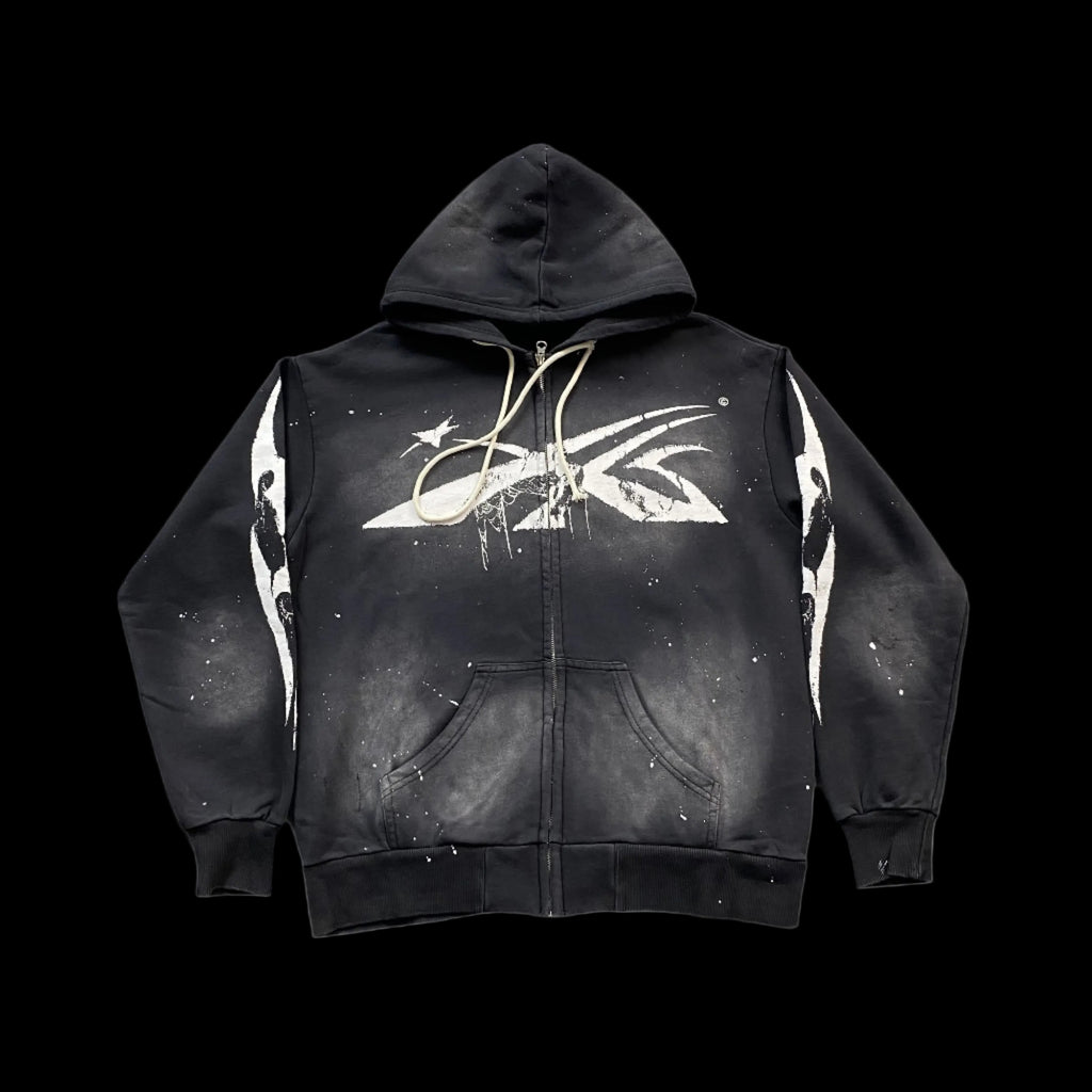 Hellstar "Sports" Black Zip Hoodie