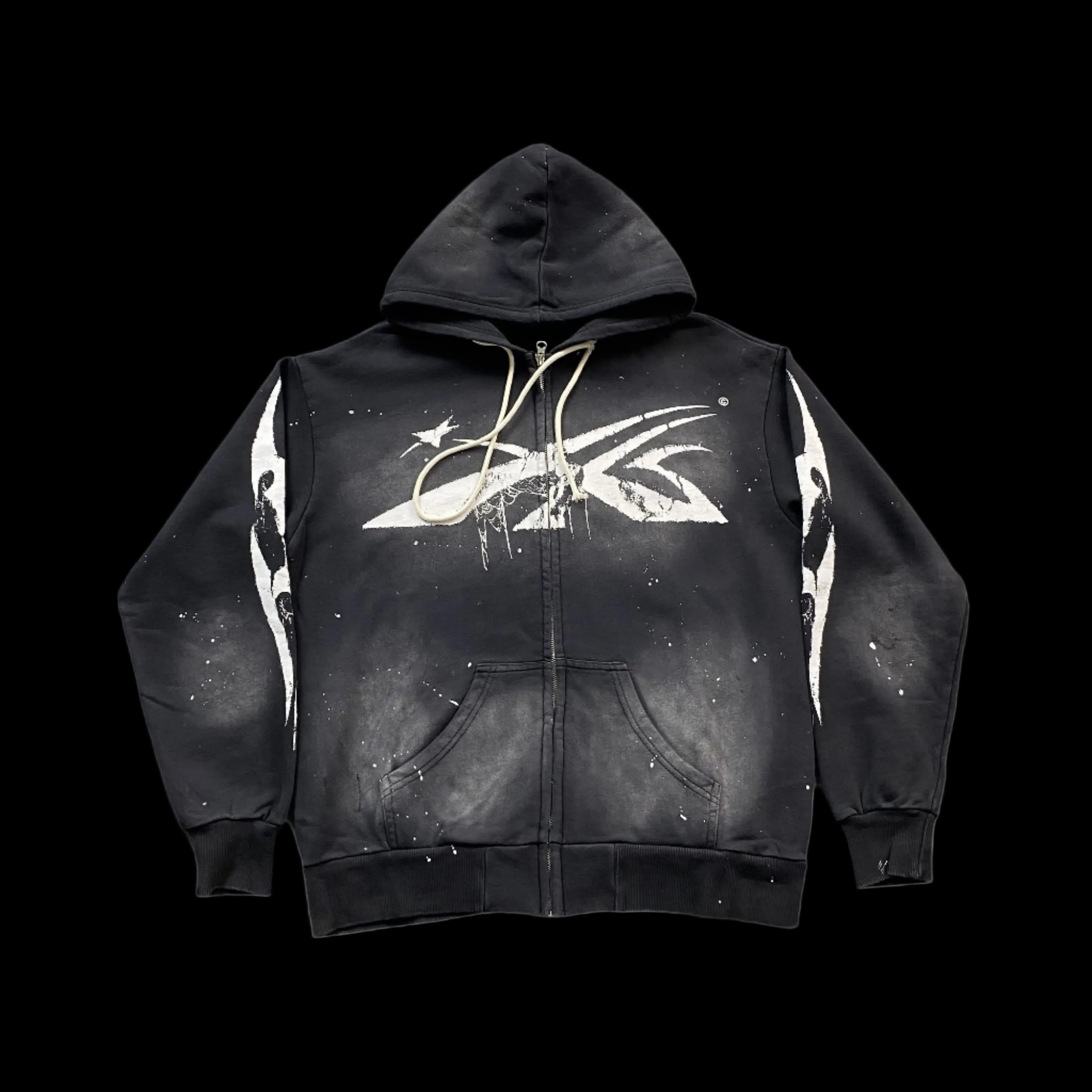 Hellstar "Sports" Black Zip Hoodie